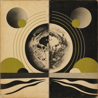 Original sleeve artwork drawn for this archive for Old Songs New Songs, 1971